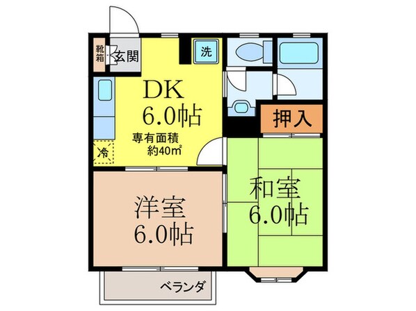 西田メゾンの物件間取画像